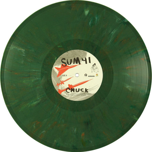 Sum 41 - Chuck (2004) - Mint- LP Record 2017 SRC Vinyl Island USA Army Green 180 gram Vinyl & Insert - Punk Rock / Hardcore / Emo - Shuga Records