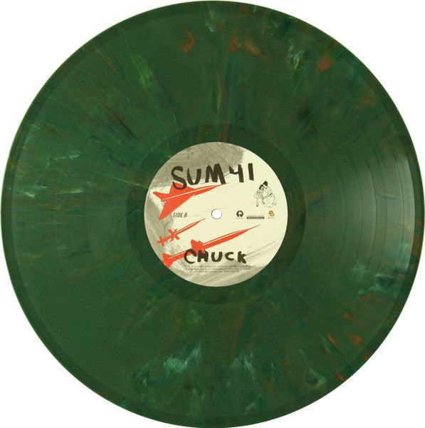 Sum 41 - Chuck (2004) - Mint- LP Record 2017 SRC Vinyl Island USA Army Green 180 gram Vinyl & Insert - Punk Rock / Hardcore / Emo - Shuga Records