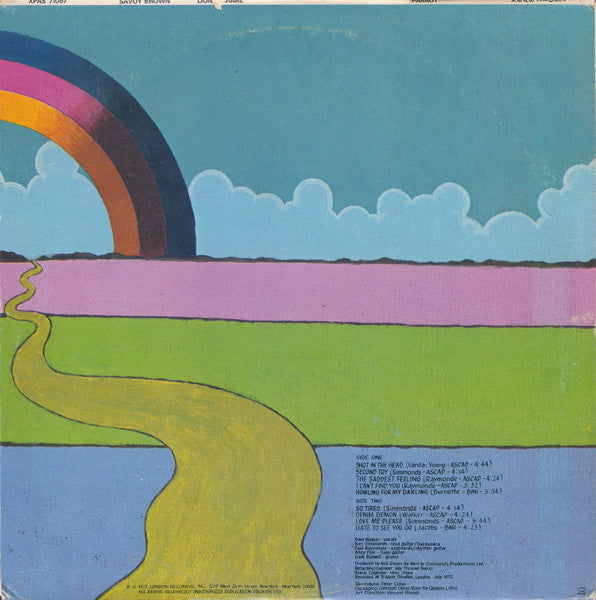 Savoy Brown - Lion's Share - VG+ LP Record 1972 Parrot USA Philips Pressing Vinyl - Rock / Blues Rock / Classic Rock