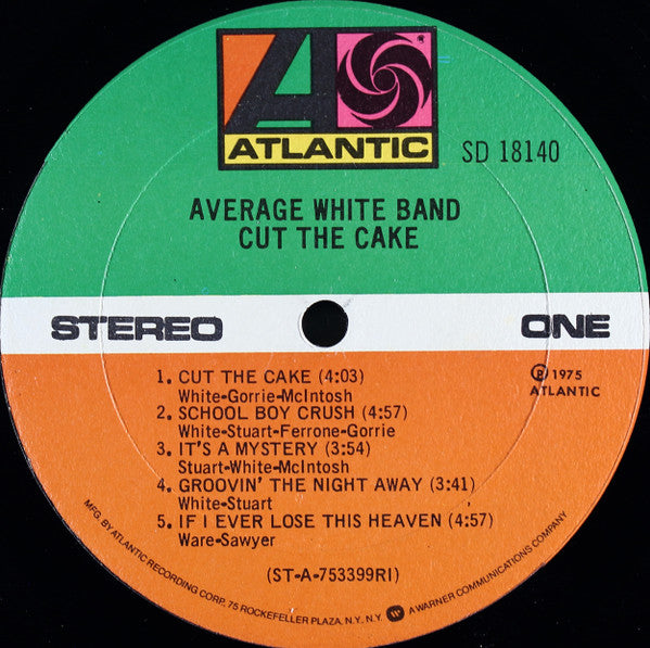 Average White Band - Cut The Cake - Mint- LP Record 1975 Atlantic USA Vinyl - Funk / Soul - Shuga Records