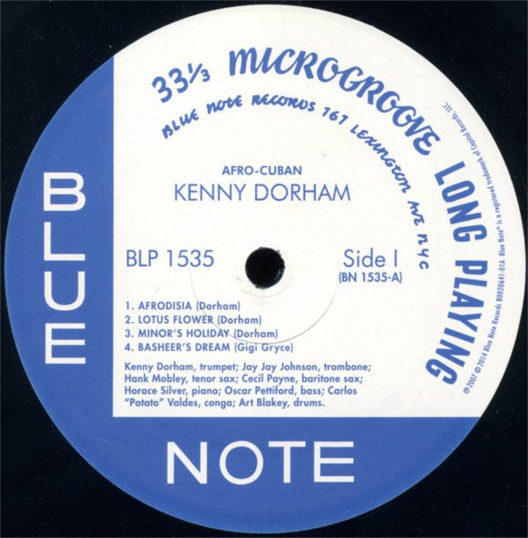 Kenny Dorham ‎– Afro-Cuban (1955) Mint- LP Record 2014 Blue Note USA Vinyl - Jazz / Afro-Cuban - Shuga Records