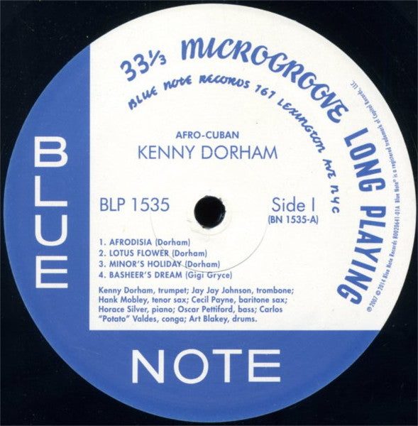 Kenny Dorham ‎– Afro-Cuban (1955) Mint- LP Record 2014 Blue Note USA Vinyl - Jazz / Afro-Cuban