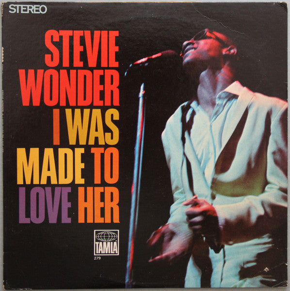 Stevie Wonder - I Was Made To Love Her (1967) - VG+ (vg cover) LP Record 1968 Tamla USA Stereo Vinyl - Soul - Shuga Records