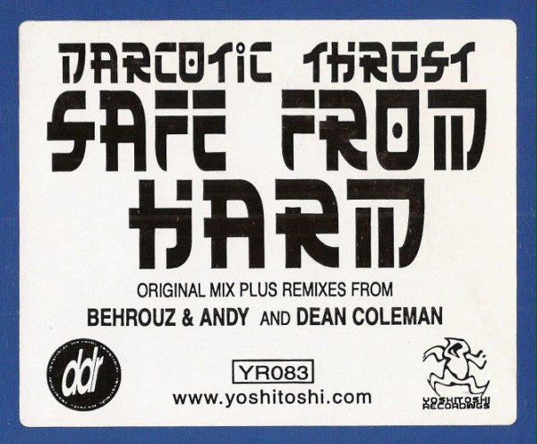 Narcotic Thrust Feat. Yvonne John Lewis – Safe From Harm - VG+ 2x 12" Single Record 2002 Yoshitoshi Recordings USA Vinyl - Progressive House / House