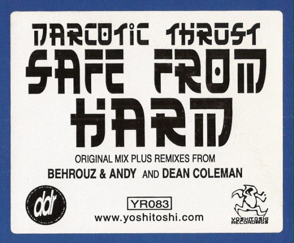 Narcotic Thrust Feat. Yvonne John Lewis – Safe From Harm - VG+ 2x 12" Single Record 2002 Yoshitoshi Recordings USA Vinyl - Progressive House / House - Shuga Records
