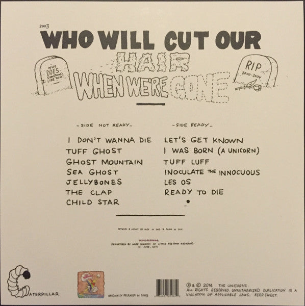 The Unicorns - Who Will Cut Our Hair When We're Gone? (2003) - New LP Record 2014 Caterpillar Vinyl & Download - Indie Rock / Lo-Fi - Shuga Records