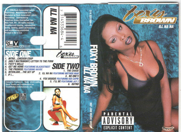 Foxy Brown - Ill Na Na - VG+ Cassette 1996 Def Jam USA Original Tape - Hip Hop - Shuga Records
