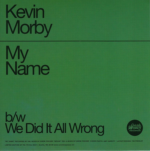 Kevin Morby ‎– My Name / We Did It Wrong - New 7" Single Record 2014 Suicide Squeeze Green Translucent Vinyl & Download - Indie Rock / Folk