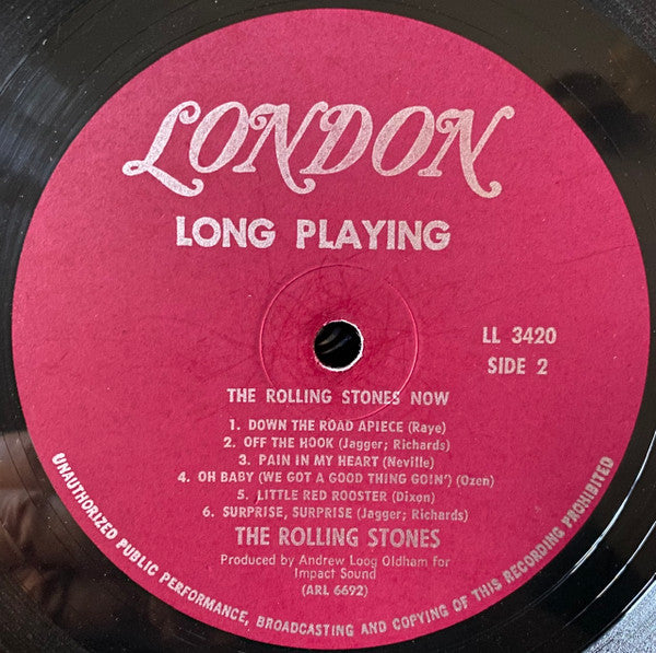 The Rolling Stones - The Rolling Stones, Now! - VG LP Record 1965 London USA Mono Original Vinyl - Rock & Roll / Blues Rock - Shuga Records