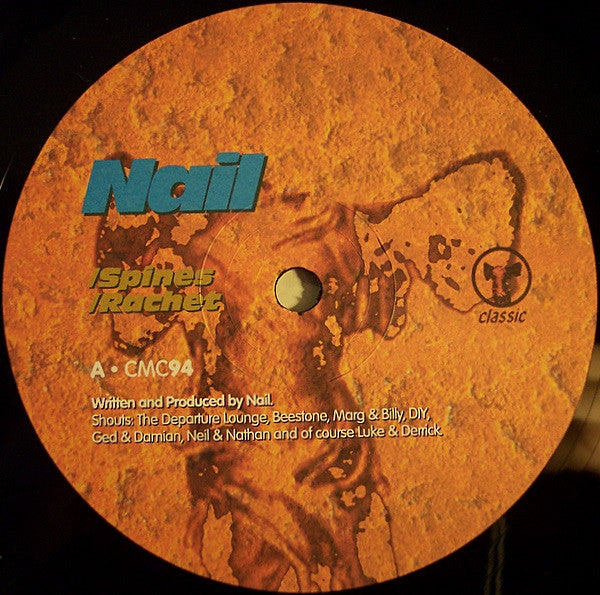 Nail – Spines - VG+ 12" Single Record 1996 Classic UK Vinyl - House - Shuga Records