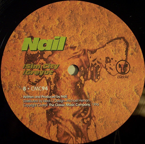 Nail – Spines - VG+ 12" Single Record 1996 Classic UK Vinyl - House - Shuga Records