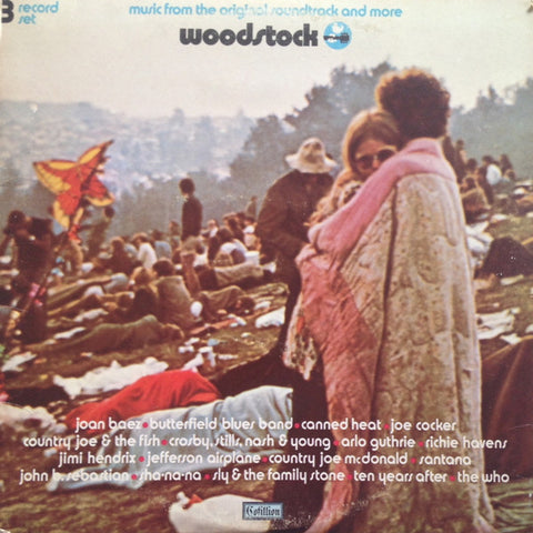 Various ‎– Woodstock - Music From The Original Soundtrack And More - VG 3 LP Record 1970 Cotillion USA Vinyl - Rock / Soul / Folk / Psychedelic / Funk / Blues Rock / Country Rock