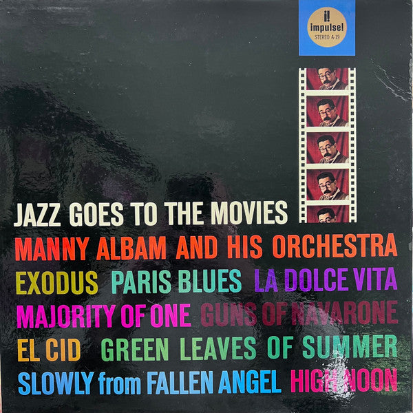 Manny Albam And His Orchestra - Jazz Goes To The Movies (1962) - VG+ LP Record 1972 Impulse! ABC Stereo USA Vinyl - Jazz / Bop - Shuga Records