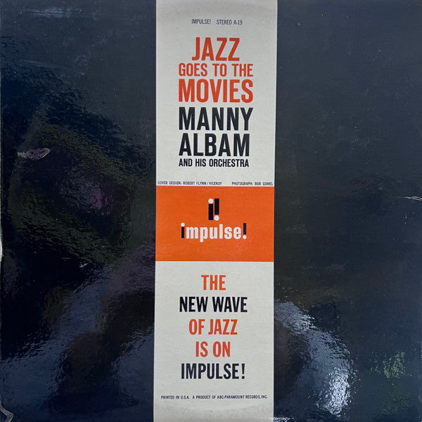 Manny Albam And His Orchestra - Jazz Goes To The Movies (1962) - VG+ LP Record 1972 Impulse! ABC Stereo USA Vinyl - Jazz / Bop - Shuga Records