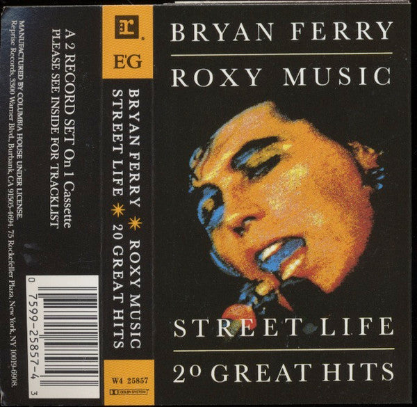 Bryan Ferry/Roxy Music - Street Life - Used Cassette 1989 Reprise Priority Tape - Rock / Pop - Shuga Records
