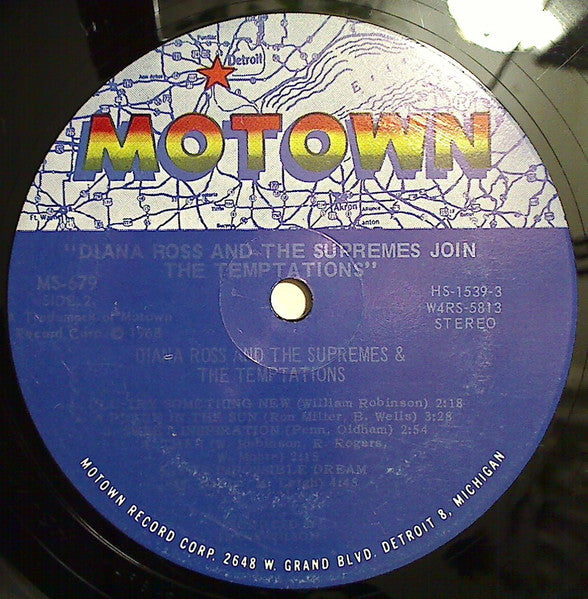 Diana Ross & The Supremes Join The Temptations - Mint- LP Record 1968 Motown USA Original Press Vinyl - Soul / Rhythm & Blues - Shuga Records