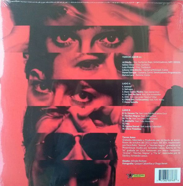 AJ Dávila, Terror Amor - Terror Amor - New LP Record 2014 Naciona Vinyl - Garage Rock - Shuga Records