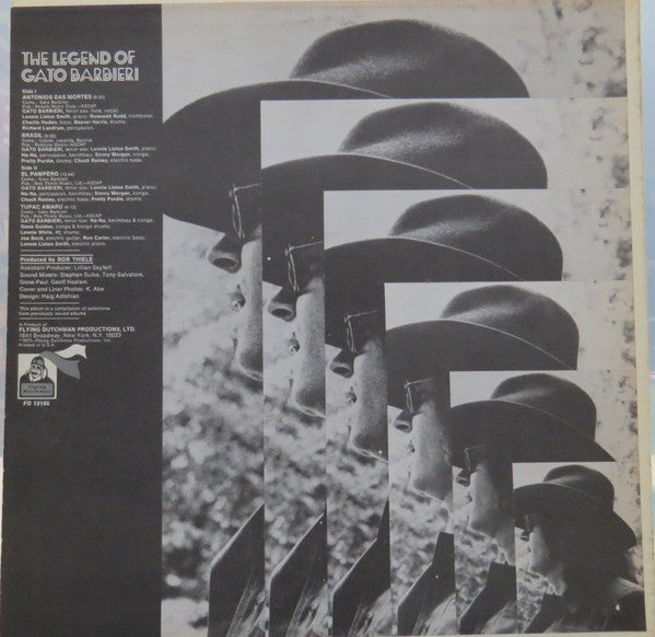 Gato Barbieri - The Legend Of Gato Barbieri - LP Record 1973 Flying Dutchman Original Vinyl - Jazz / Hard Bop / Afro-Cuban Jazz - Shuga Records