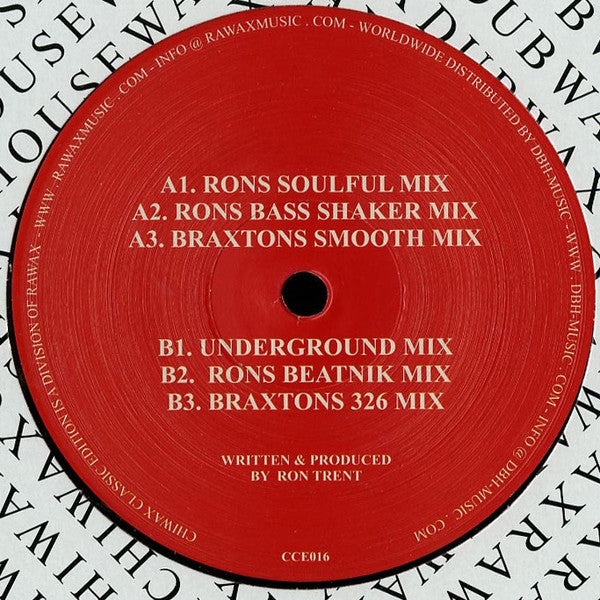 Ron Trent - Love Affair (1992) - VG+ 12" Single Record 2014 Chiwax Classic Edition Germany Vinyl - Chicago House / Deep House - Shuga Records