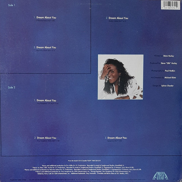 D'Bora - Dream About You - VG+ 12" Single Record 1991 Smash USA Vinyl - House / Garage House - Shuga Records