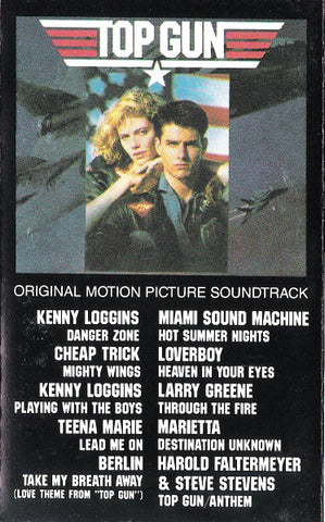 Various – Top Gun Original Motion Picture Soundtrack - Used Cassette 1986 Columbia Tape - Soundtrack