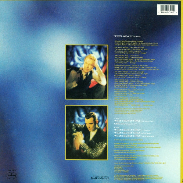 ABC - When Smokey Sings - Mint- 12" Single Record 1987 Mercury USA Vinyl - Synth-pop / Euro House