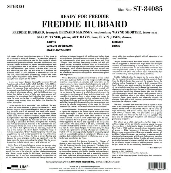 Freddie Hubbard - Ready For Freddie (1962) - Mint- LP Record 2014 Blue Note USA Vinyl - Jazz / Hard Bop - Shuga Records