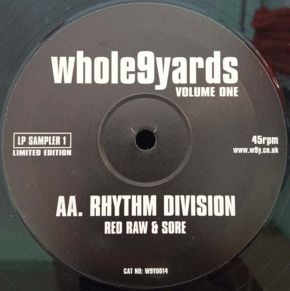 BLIM & Katie / Rhythm Division - Whole9Yards Volume One - New 12" Single Record 2000 Whole Nine Yards UK Vinyl - Progressive House / Breaks - Shuga Records