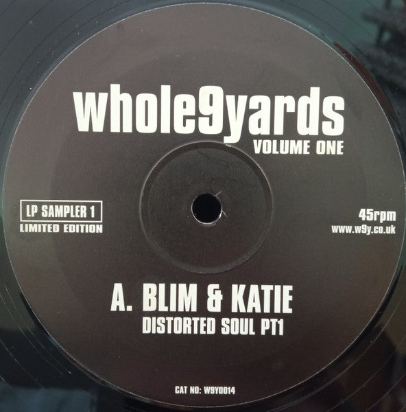 BLIM & Katie / Rhythm Division - Whole9Yards Volume One - New 12" Single Record 2000 Whole Nine Yards UK Vinyl - Progressive House / Breaks - Shuga Records