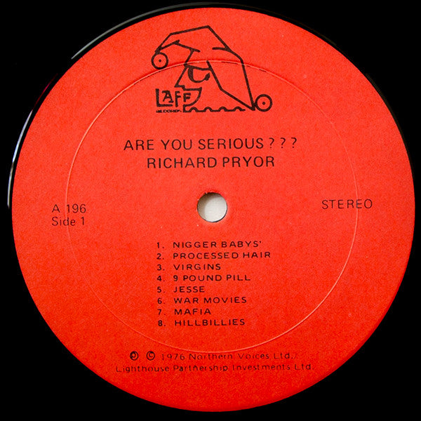 Richard Pryor - Are You Serious??? - VG+ LP Record 1976 Laff USA Original Vinyl - Comedy - Shuga Records