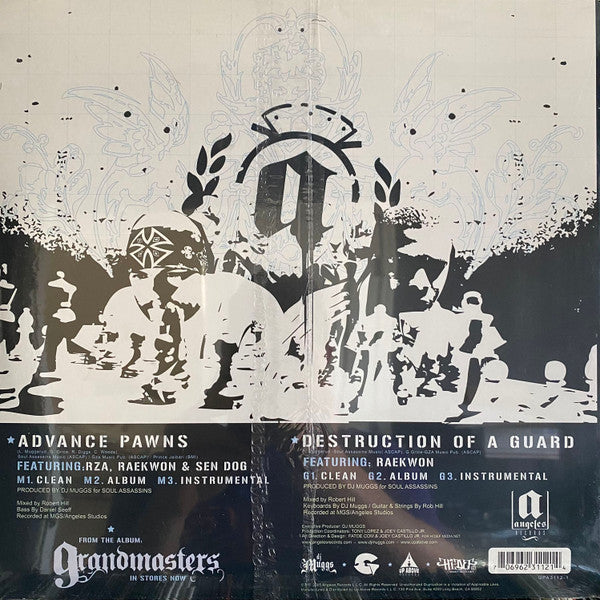 DJ Muggs vs. GZA The Genius - Advance Pawns / Destruction Of A Guard - VG+ 12" Single Record 2005 Angeles Up Above USA Vinyl - Hip Hop