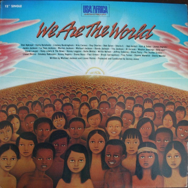 USA For Africa - We Are The World - Mint- 12" Single Record 1985 Columbia USA Vinyl - Pop / Downtempo / Soul - Shuga Records