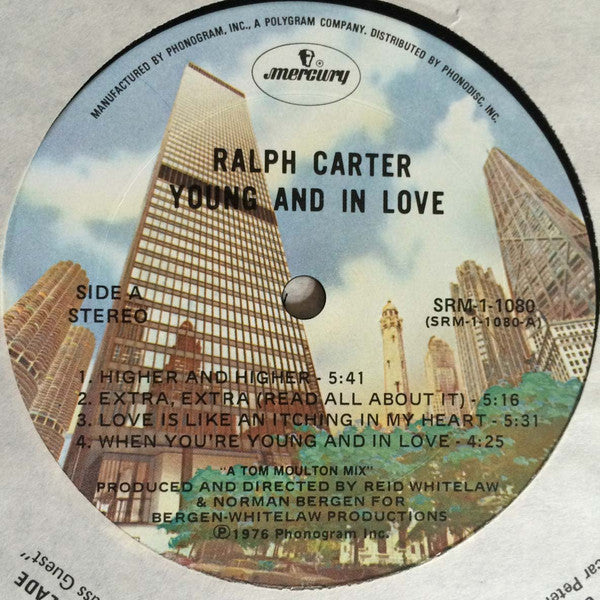 Ralph Carter - Young And In Love - VG+ LP Record 1976 Mercury USA Vinyl - Disco / Soul / Funk - Shuga Records