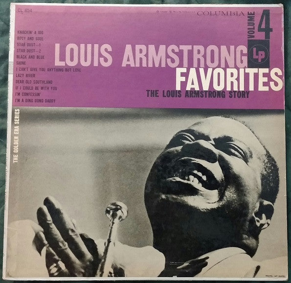 Louis Armstrong - Louis Armstrong Favorites Volume 4 - VG+ LP Record 1956 Columbia USA Mono Vinyl - Jazz / Dixieland - Shuga Records
