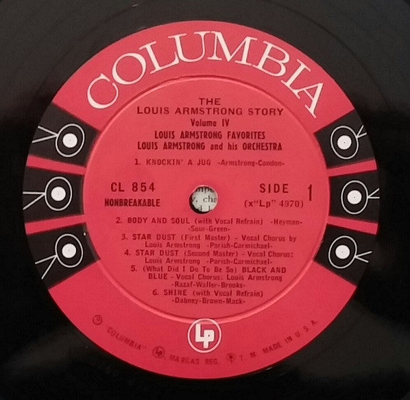 Louis Armstrong - Louis Armstrong Favorites Volume 4 - VG+ LP Record 1956 Columbia USA Mono Vinyl - Jazz / Dixieland - Shuga Records