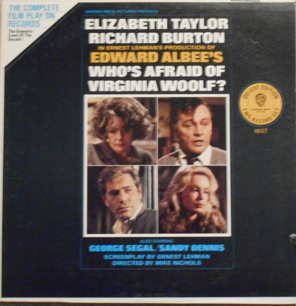 Alex North / Elizabeth Taylor / Richard Burton - Who's Afraid Of Virginia Woolf? - VG+ 2 LP Record 1966 Warner USA Vinyl - Soundtrack - Shuga Records