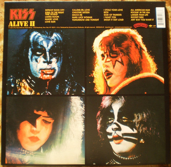 Kiss - Alive II (1977) - New 2 LP Record 2014 Casablanca Mercury 180 gram Vinyl, Booklet & Tattoos - Hard Rock / Pop Rock / Heavy Metal - Shuga Records