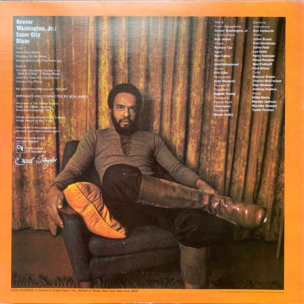 Grover Washington Jr. - Inner City Blues - Mint- LP Record 1971 Kudu USA Original Vinyl - Smooth Jazz / Funk-Funk - Shuga Records