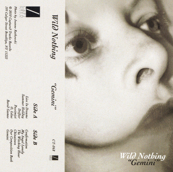 Wild Nothing - Gemini - New Cassette 2010 Captured Tracks Tape