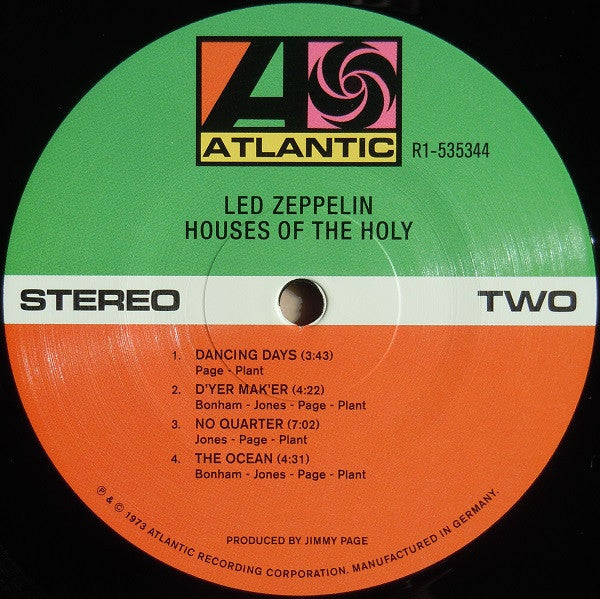 Led Zeppelin - Houses of the Holy (1973) - Mint- LP Record 2014 Atlantic 180 gram Vinyl & Insert - Classic Rock - Shuga Records