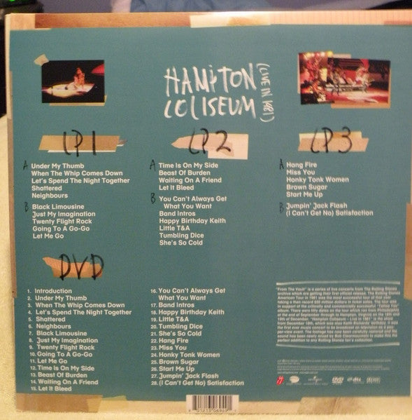 The Rolling Stones - From The Vault: Hampton Coliseum (Live. In 1981) - Mint- 3 LP Record 2014 Eagle Rock 180 gram Vinyl & DVD - Classic Rock / Blues Rock - Shuga Records