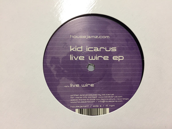 Kid Icarus - Live Wire EP / Gotta Keep Movin - New 12" Single Record 2006 House Jamz USA Vinyl - House / Funky Deep Cali House - Shuga Records