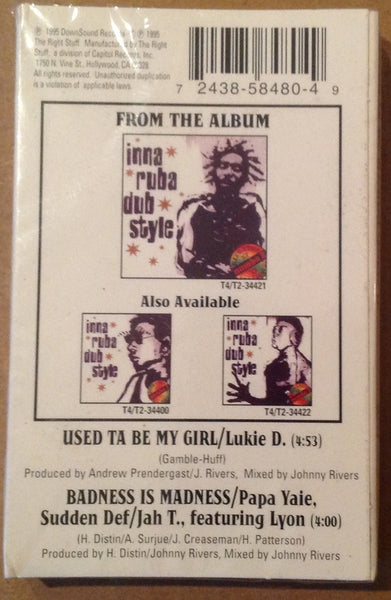 Papa Yaie / Lukie D - Badness Is Madness / Use Ta Be My Girl - VG+ Cassette Single 1995 Down Sound USA Tape - Hip Hop / Gangsta / Reggae - Shuga Records