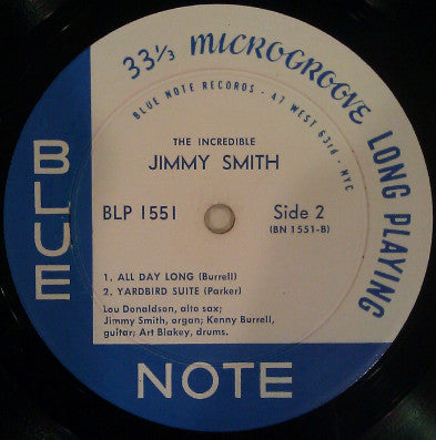 Jimmy Smith - Jimmy Smith At The Organ (Volume 1) - VG- (LOW grade) LP Record 1958 Blue Note Mono USA Vinyl - Jazz / Hard Bop - Shuga Records
