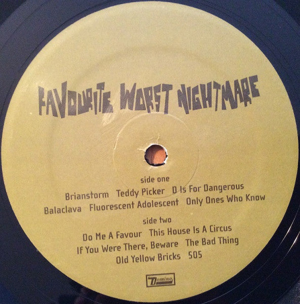 Arctic Monkeys - Favourite Worst Nightmare (2007) - VG+ LP Record 2013 Domino Vinyl & Insert - Alternative Rock / Indie Rock - Shuga Records