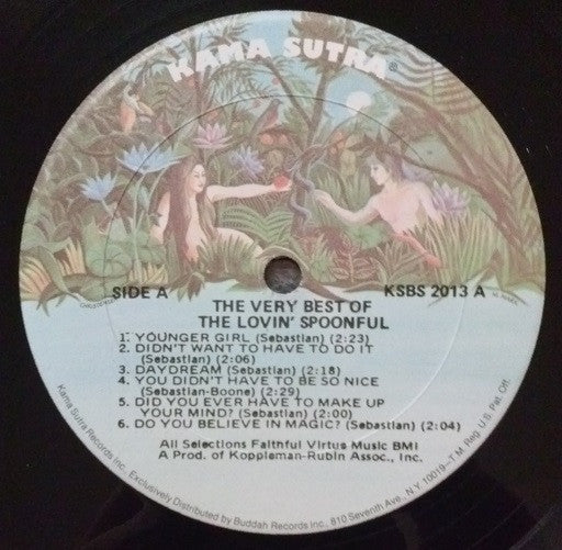 The Lovin' Spoonful - The Very Best Of The Lovin' Spoonful (1970) - Mint- LP Record 1975 Kama Sutra Vinyl - Pop Rock