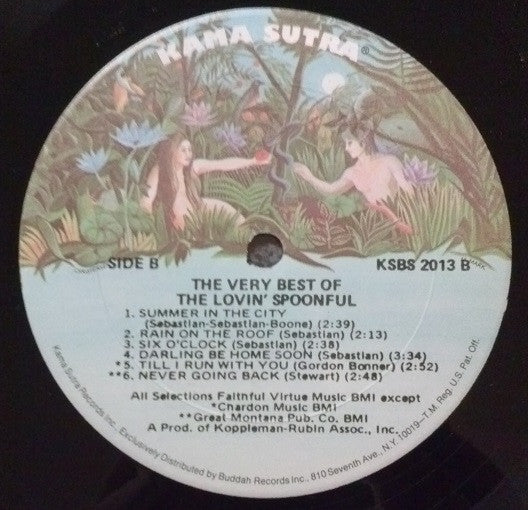 The Lovin' Spoonful - The Very Best Of The Lovin' Spoonful (1970) - Mint- LP Record 1975 Kama Sutra Vinyl - Pop Rock