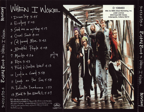 Signed Autographed - Rusted Root - When I Woke - VG+ CD 1994 Mercury USA - Alternative Rock - Shuga Records