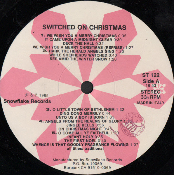Alan Horsey - Switched-On Christmas - Mint- LP Record 1985 Snowflake Italy Vinyl - Holiday / Disco / MOOG - Shuga Records