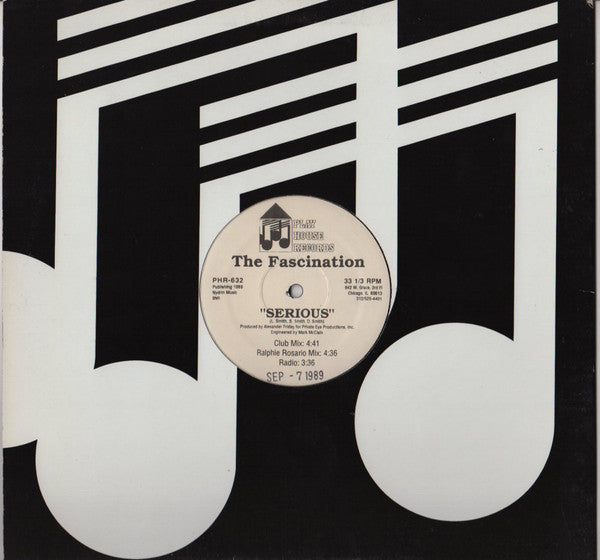 The Fascination - The Flight / Serious - VG+ 12" Single 1989 Play House Records USA - Chicago House - Shuga Records